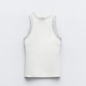 Zara White Tank Top
